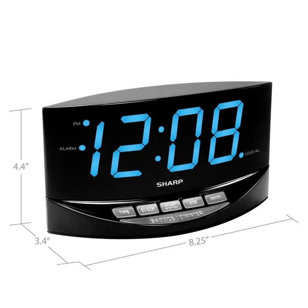 SHARP‎ Easy to See Alarm Clock with Jumbo 2